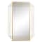 CosmoLiving by Cosmopolitan Gold Glam Metal Wall Mirror